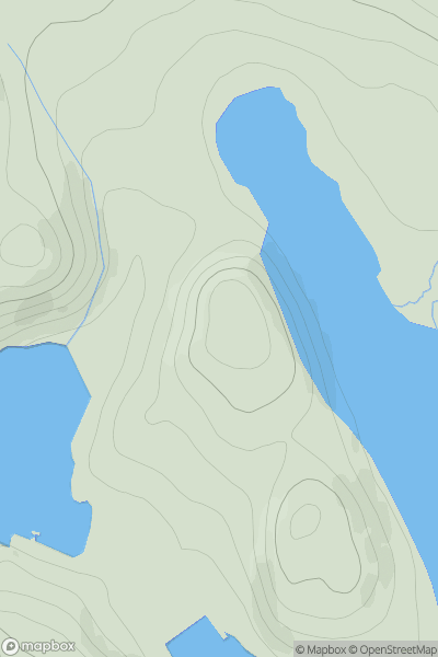 Thumbnail image for Cnoc nan Cro [Cape Wrath Peninsula] showing contour plot for surrounding peak